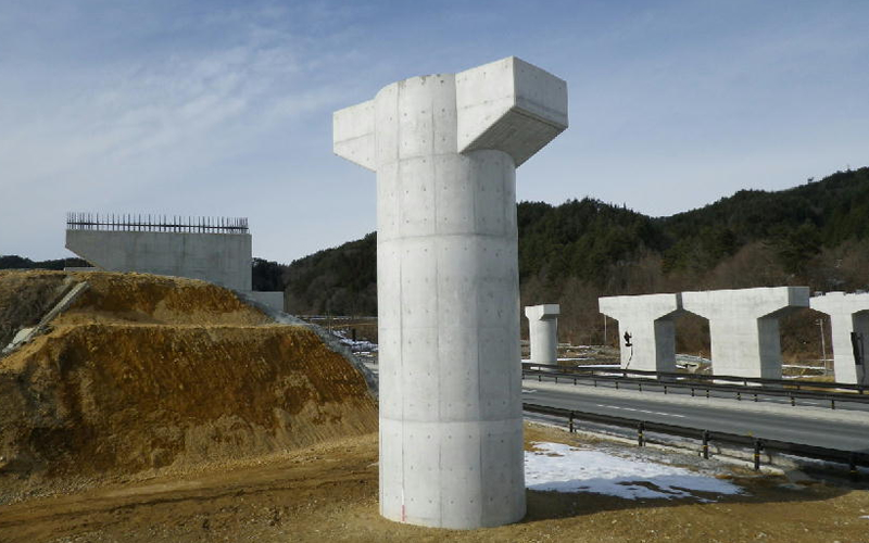 中部縦貫高山ＩＣ橋下部工事