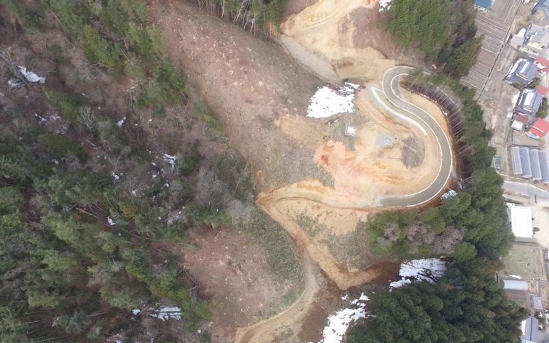 中部縦貫中切西地区道路建設工事